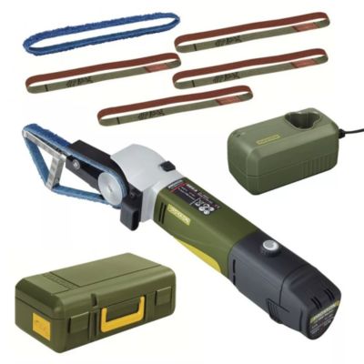 Ponceuse à bande pour tubes RBSA sans fil 10 8 V avec batterie 2 6 Ah et chargeur rapide mallette incluse