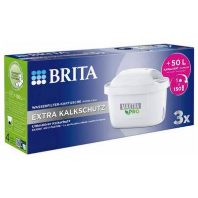 Cartouches BRITA MAXTRA Pro Extra 3 pièces - 150 L / 4 semaines par cartouche - blanc