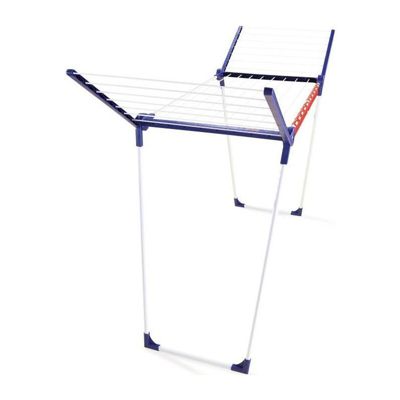 LEIFHEIT 81620 Sechoir sur pied Pegasus 160 Solid Slim sechoir a linge 16 metres pliable pour exterieur + interieur