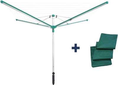 Séchoir parapluie de jardin 60 m Leifheit Linomatic 600 Deluxe Cover