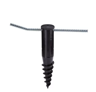 Douille de fixation pour séchoir parapluie Leifheit 85606 en plastique - Coloris noir - pour étendoi