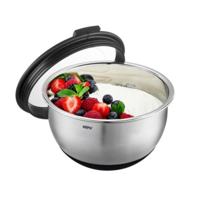 Gefu Bol en acier inoxydable Muovo 16 cm avec couvercle