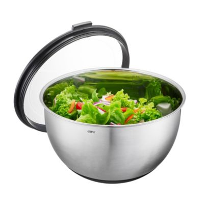 Gefu Bol en acier inoxydable Muovo 24 cm avec couvercle