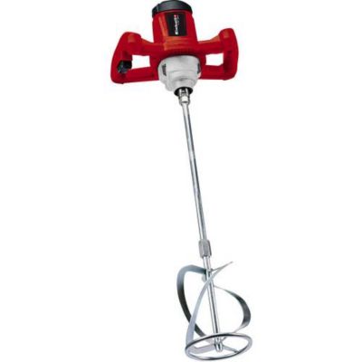 Einhell Mélangeur de peinture et de mortier TC-MX 1200 E (680 tours par minute avec mélangeur pour mortier 100 mm) Rouge - vue 2