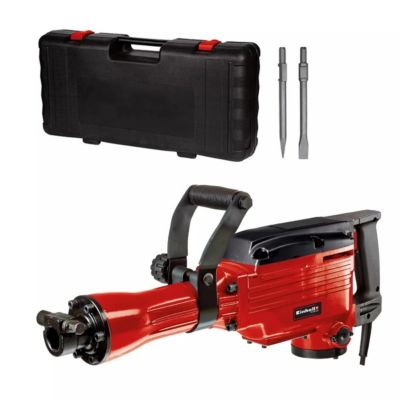 Marteau démolisseur EINHELL TC-DH 43, 1600 W, 43 J, mandrin SDS-hex, livré avec pointerolle, burin plat et coffret.
