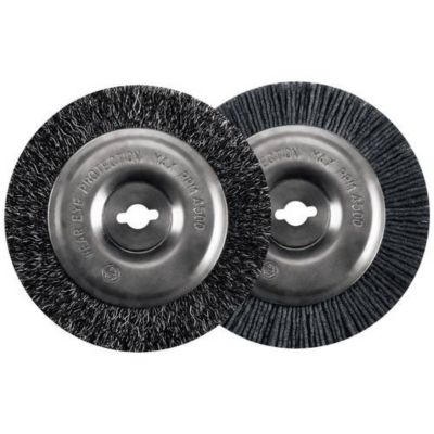 Set de 2 brosses de rechange pour nettoyeur de joints nylon 6 mm et acier 10 mm compatible BG EG 1410 GC EG 1410 GC CC 18 Li