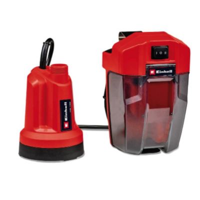 Einhell Pompe d'évacuation eaux claires sans fil GE SP 18 LL Li Solo sans batterie ni chargeur