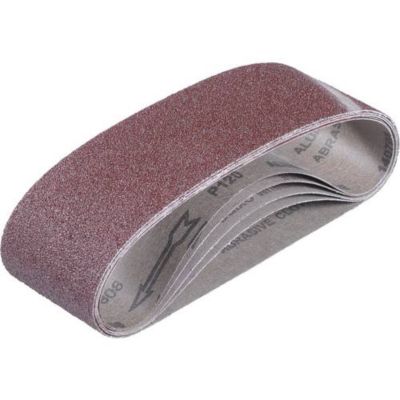 Kit de 6 bandes abrasives 75x457 mm compatible ponceuse à bande sans fil TP BS 18457 Li BL