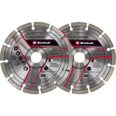 Disques diamantés Einhell 4350736 125 mm kit 2 pièces pour rainureuse