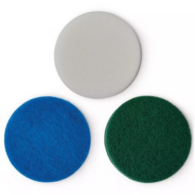 Einhell Set de tampons de nettoyage - PICOBELLA 18/90 - mousse, microfibres, cuisine - D.100mm