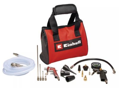 Kit d'air comprimé 15 pièces avec manomètre numérique et sac de rangement - vue 4