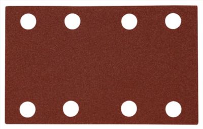 Feuilles abrasives pour ponceuse vibrante ? 132 x 80 mm ? Grain P40 à P240 ? Lot de 12