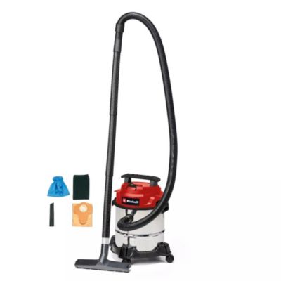 Einhell Aspirateur eau et poussière tc vc 18121 cuve de 12 capacité d'aspiration de 180 mbar Livré avec suceur plat et buse combinée filtre en mousse sac - vue 1