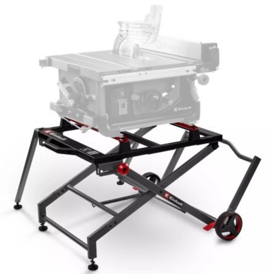 Support pour scie circulaire ? E Stand TSS ? Acier ? Hauteur réglable 57 à 62 cm ? Charge max. 200 kg ? Repliable ? Roulettes intégrées - vue 4