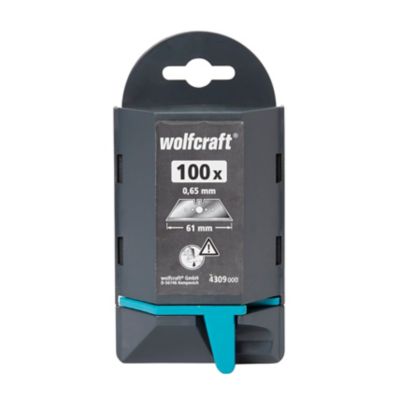 Lame de couteau Wolfcraft 61mm, 100 pièces