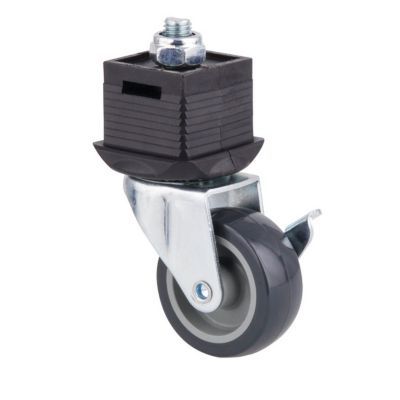 Roulette frein pivotant Wolfcraft pour système d'atelier