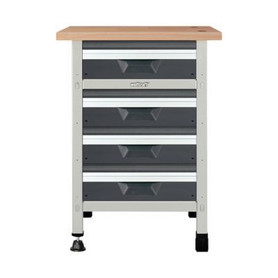 Etabli d'atelier Wolfcraft 65 cm 4 tiroirs