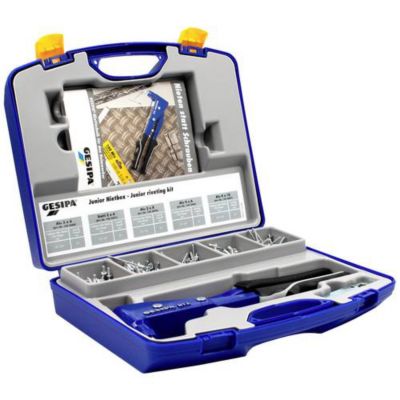 Jeu de pinces à riveter Gesipa NTX 275 mm coffret Junior avec rivets et clé de montage