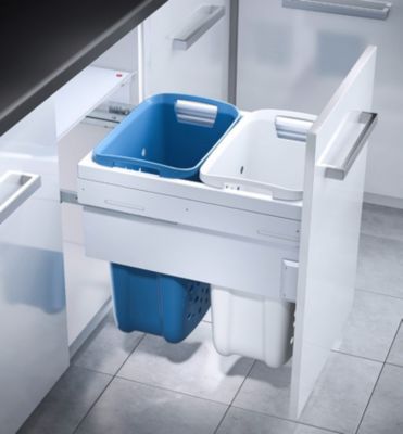 Double panier à linge encastrable Hailo Laundry Carrier 500