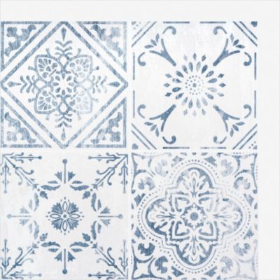 Lot de 6 dalles adhésive murales Wall Tiles DC FIX Carreaux de ciment vintage L. 30,5 x l.30,5cm