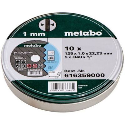 METABO Coffret métal de 10 meules en inox pour meuleuse - vue 9