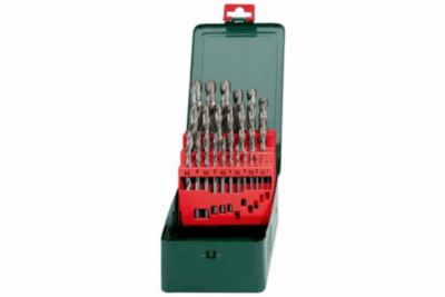 Forets HSS G Metabo 25 pièces Affûtage croisé 135° Coffret métal Ø 1 13 mm - vue 2
