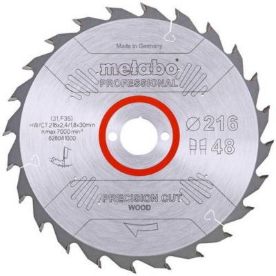 Metabo Kreissägeblatt precision cut wood professional D216xB2 4xBohrung30mm 48Z. wz - vue 2
