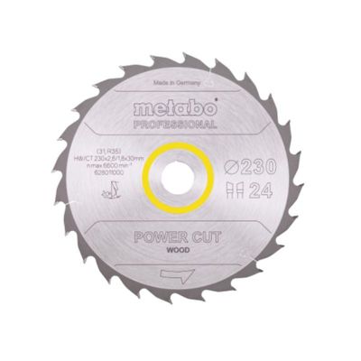 Lame de scie circulaire Metabo HW CT 230 x 30 24 dents Angle dattaque 20° - vue 2