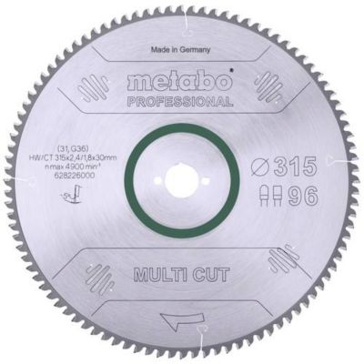 Lame de scie circulaire carbure 315 x 30 mm 96 dents FZT ép. 1 8 mm