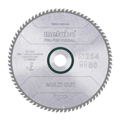 Lame de scie circulaire Pro METABO Cut HWCT 254x30 80FZTZ 5° - vue 2