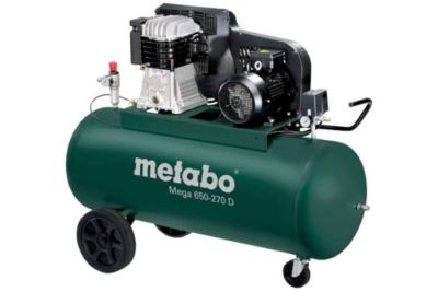 Compresseur à courroie robuste et puissant Metabo Mega 650 270 D 270 Litres 10 bar - vue 3