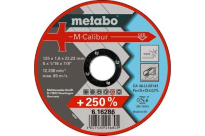 Disque à tronçonner Metabo Calibur 616286000 125 mm 22.23 mm Haute performance - vue 4