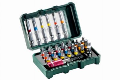 Boîte dembouts Metabo 29 pièces Acier chrome vanadium Porte embout magnétique Design robuste - vue 4