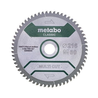 Metabo Lame de scie circulaire bois 216 mm 60 dents - vue 1