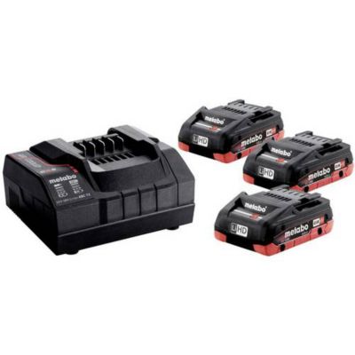 Set de base Metabo 3 packs d'accus LiHD 18V 4.0 Ah Chargeur ASC 30 - vue 6