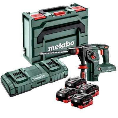 Marteau perforateur burineur METABO KHA 36 18 LTX 32 4 x 8 0 Ah LiHD 2 x ASC 145 coffret - vue 9
