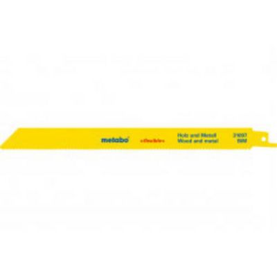 Metabo 631495000 - Pack 5 lames scie sabre bois et métal 225 x 0,9 mm, BIM, série Flexible