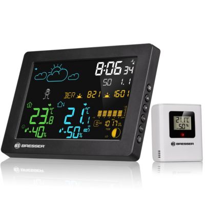 Bresser MeteoTemp Baro HZ Station météo sans fil, écran couleur