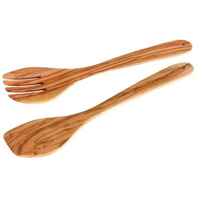 Fackelmann Couverts Ã salade Ãdition Bois d'olivier