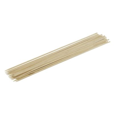 Fackelmann Lot de 25 pics à brochettes en bois de 30 cm Single Use