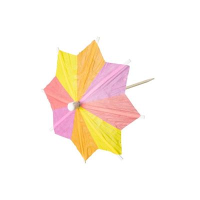 Fackelmann Lot de 15 mini parasols pour cocktail Nature