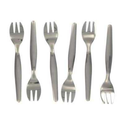 Fackelmann Lot de 6 fourchettes à huîtres 12,5 cm