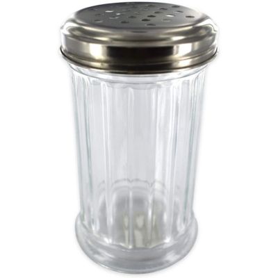 Fackelmann Saupoudreuse à parmesan et sucre glace en verre 13 cm