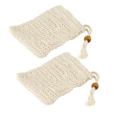 Fackelmann Lot de 2 sacs à savons solides en sisal Tecno