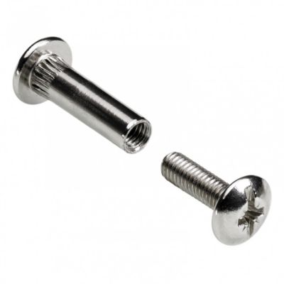 Lot de 4 vis d'assemblage acier nickelé HETTICH .42 mm