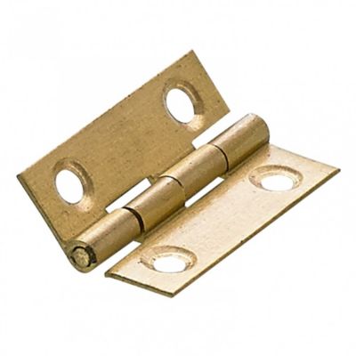 HETTICH Lot de 2 charnières universelles laiton pour meuble .38 x .25 mm