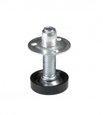 Pour pieds de meuble ou meuble Vis de réglage et écrou acier Diam.8 x H.40 mm