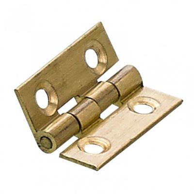 HETTICH Lot de 2 charnières universelles laiton pour meuble .25 x .19 mm