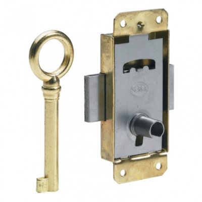 Serrure de meuble fer en applique HETTICH 25 mm réversible - vue 2