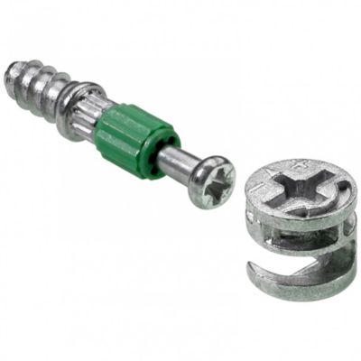 Lot de 4 goujons d'assemblage rastex acier poli HETTICH .24.5 mm